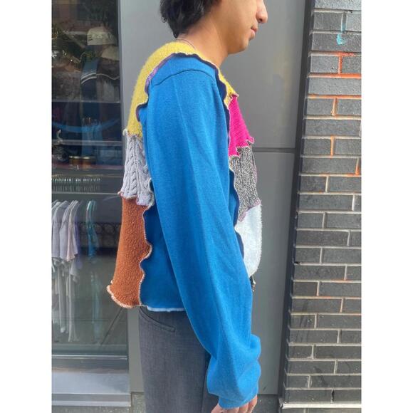 Upcycled Multi-Pattern Sweater - Picture 4 of 4